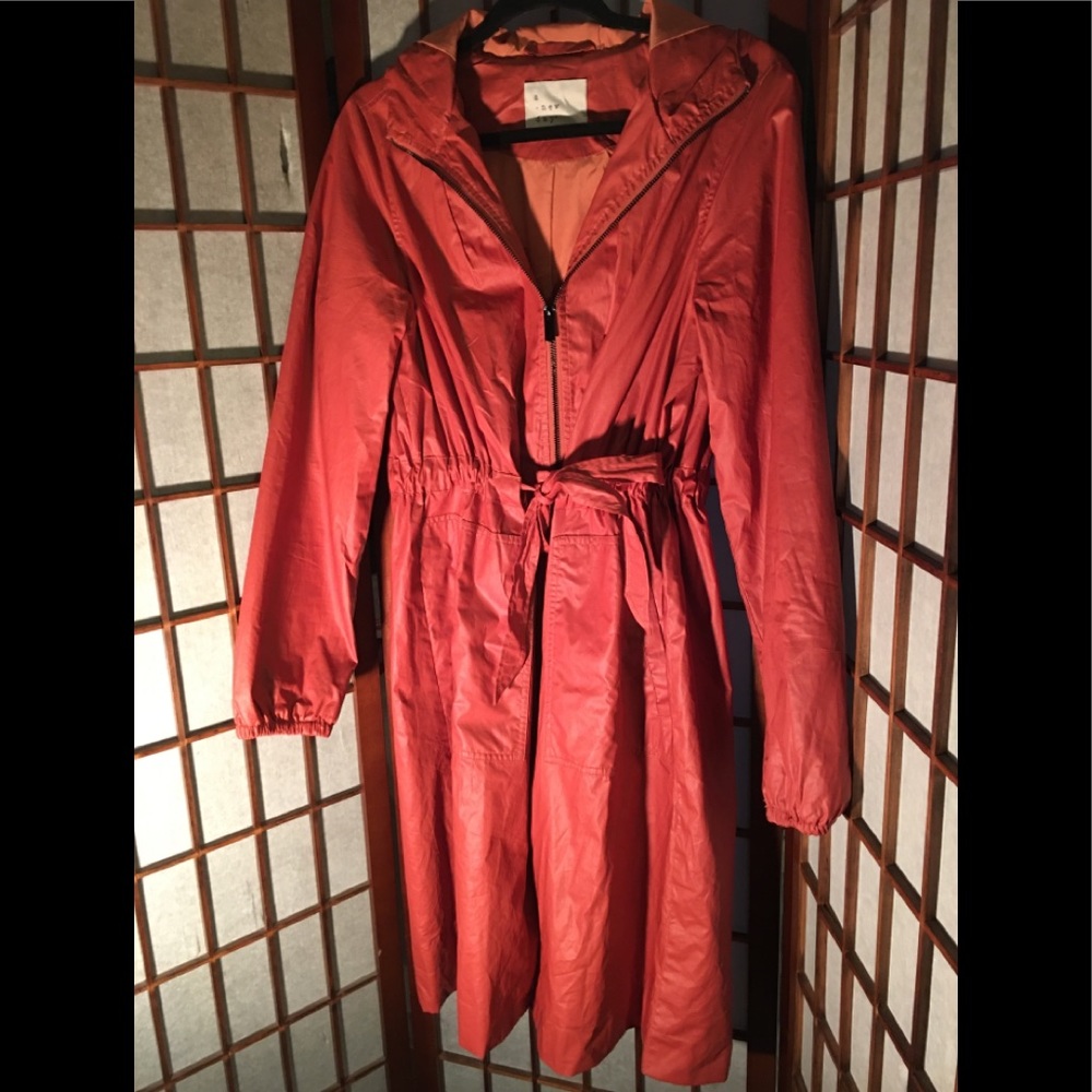 Women’s Burnt orange Rain Coat
